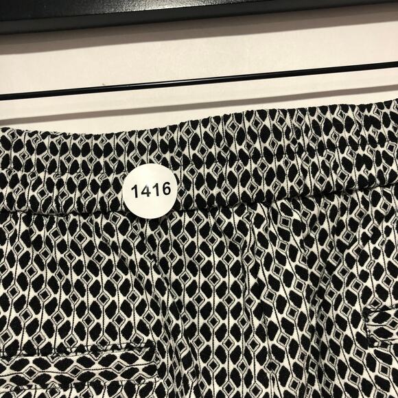 Anthropologie  Black Motif Larkin Jacquard Tapered Pull On Pant Size L - Picture 7 of 7